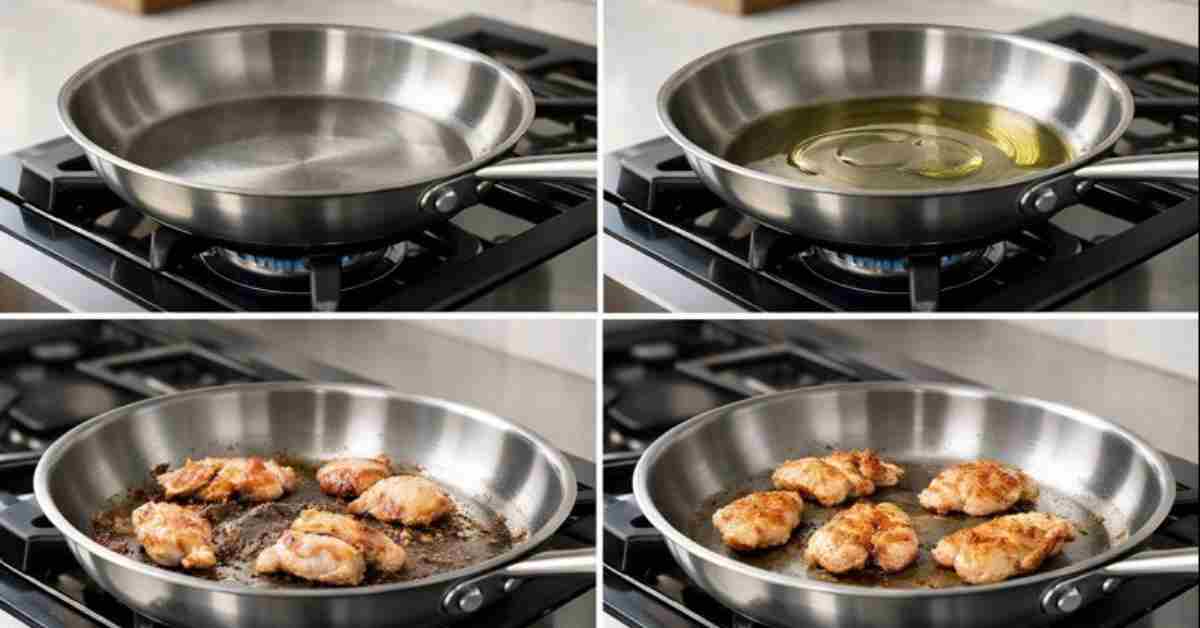 How To Prevent Food Sticking To Stainless Steel?
