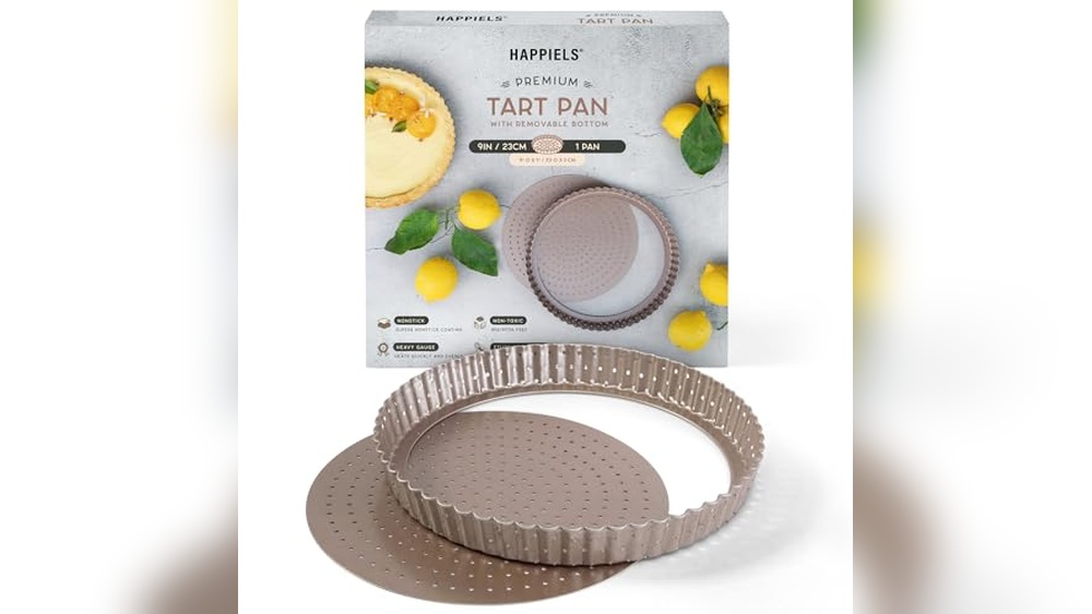 HAPPIELS 9 Inch Tart Pan Review: Safe, Nonstick & Durable