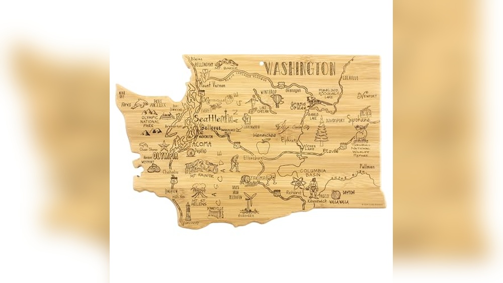 Totally Bamboo Washington State Cutting Board