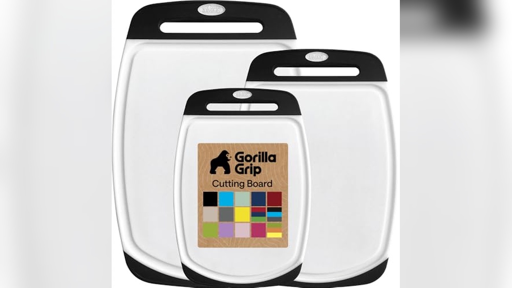 GORILLA GRIP BPA-Free Cutting Board Set: Durable & Safe