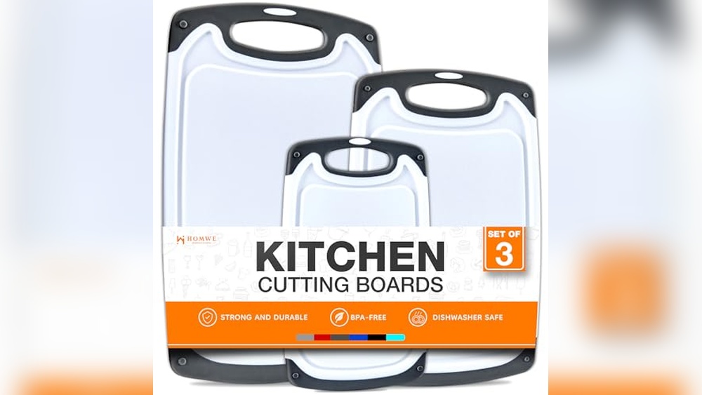 Top BPA-Free Cutting Boards for Kitchen – 3-Pack Gray Set