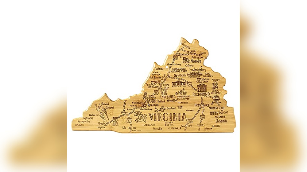 Totally Bamboo Virginia State Cutting Board