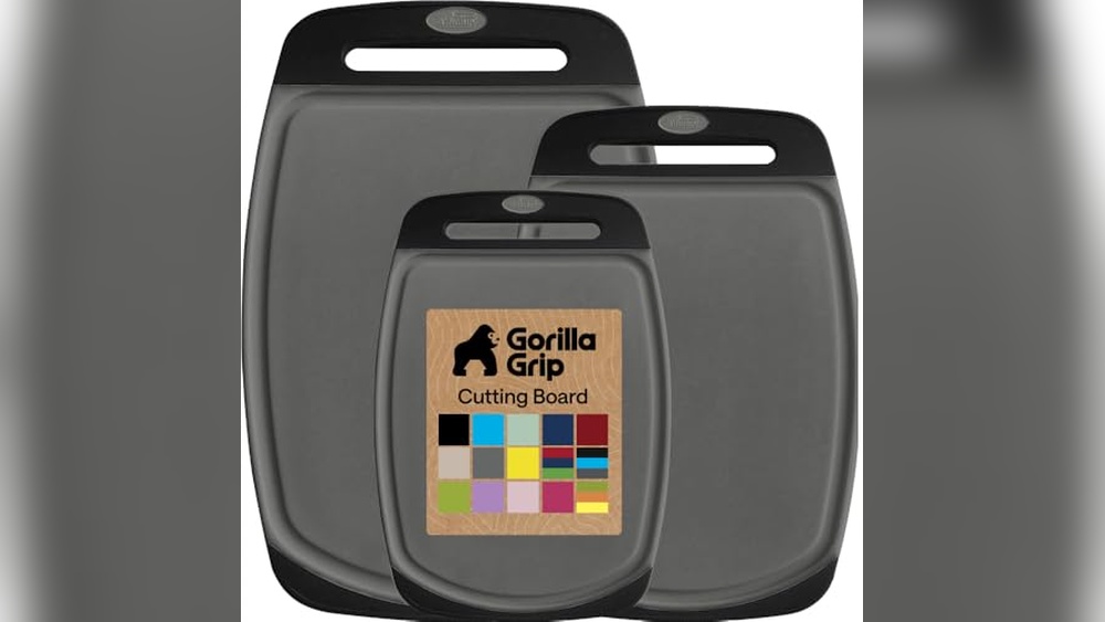 GORILLA GRIP BPA-Free Cutting Board Set: Durable & Safe