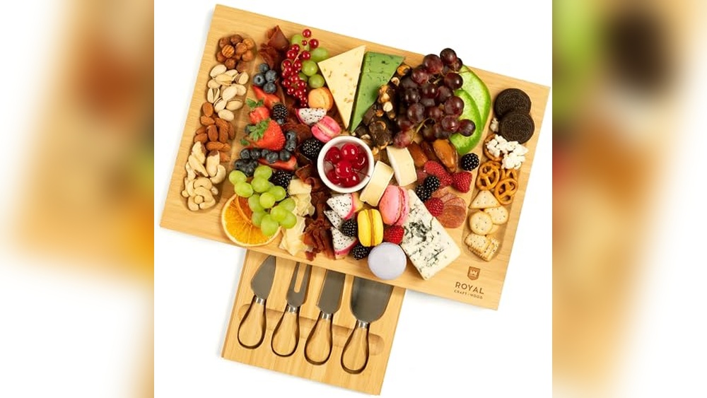 ROYAL CRAFT WOOD Bamboo Charcuterie Board Set
