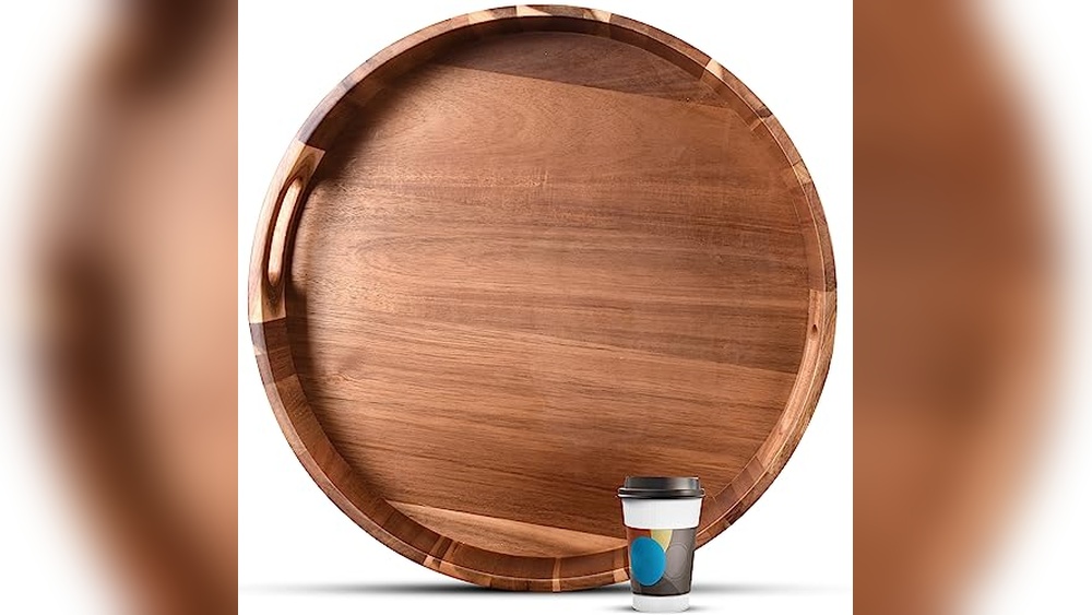 Extra Large Round Serving Tray 20INCH Review: Durable & Stylish