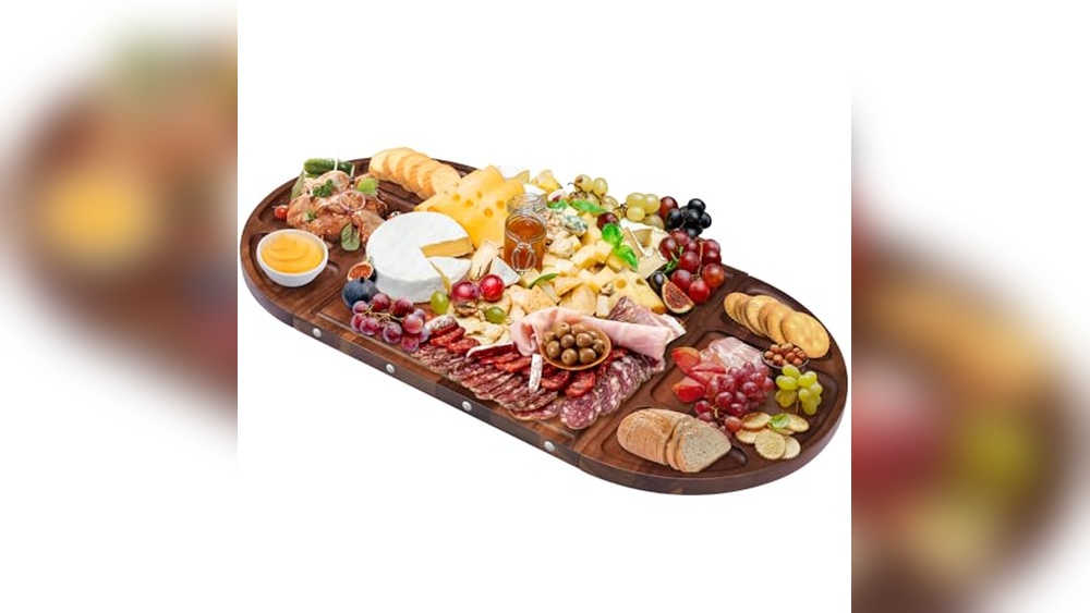 NiHome Magnetic Acacia Wood Charcuterie Board