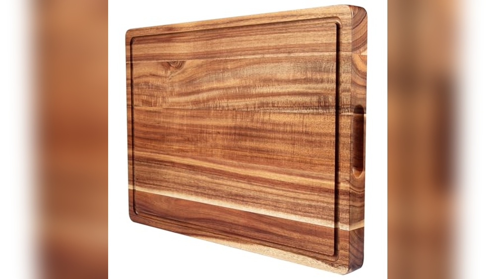 20 Inch Acacia Wood Cutting Board: Durable & Reversible