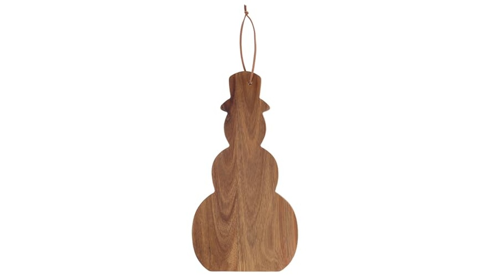 Boston International Snowman Serving Board: Medium 12 Acacia