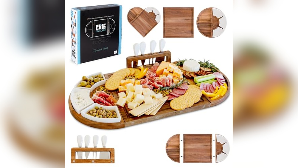 Top Large Wooden Charcuterie Board Set (Oil Finish)