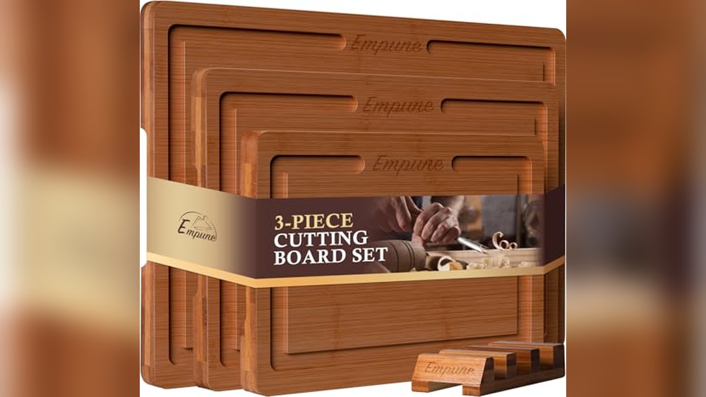 Empune Bamboo Cutting Board Set: Durable & Practical Wood Boards