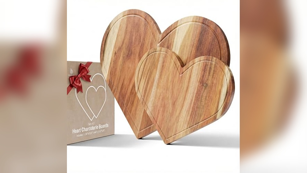 Set of 2 Heart Charcuterie Boards: Perfect Valentine’s Gift