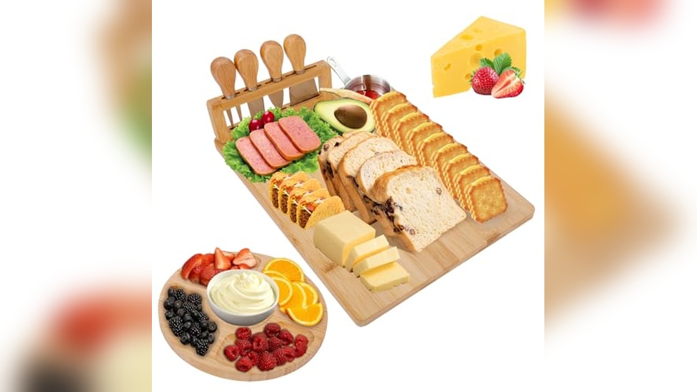 TURIMON Bamboo Charcuterie Board Set Review: Elegant & Durable
