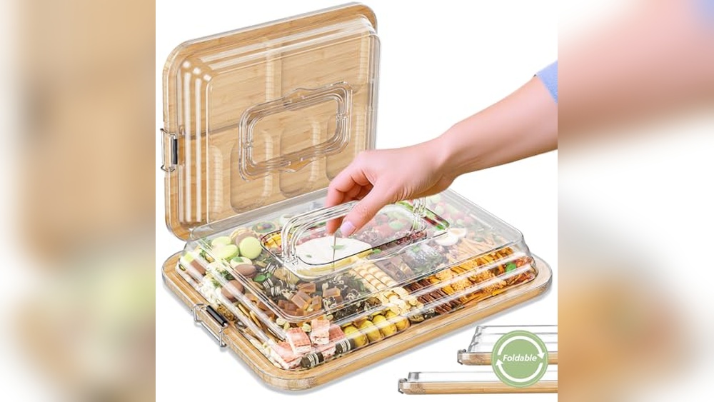 Top Charcuterie Boards with Foldable Lid for Picnic & Parties