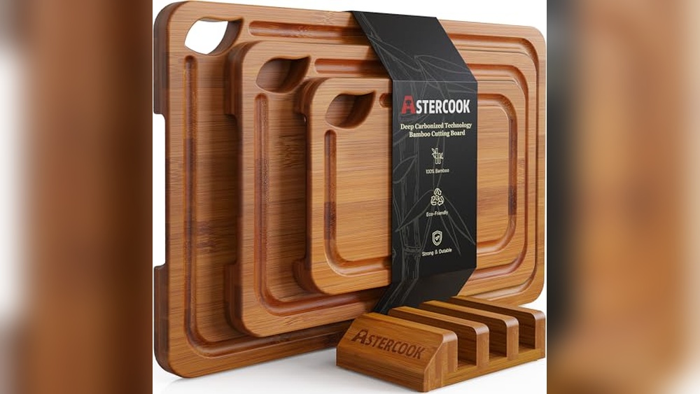 Astercook Bamboo Cutting Boards: Durable & Knife-Friendly