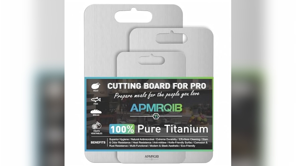 APMRQIB Titanium Cutting Board Set: Durable & Safe (3 Pack)