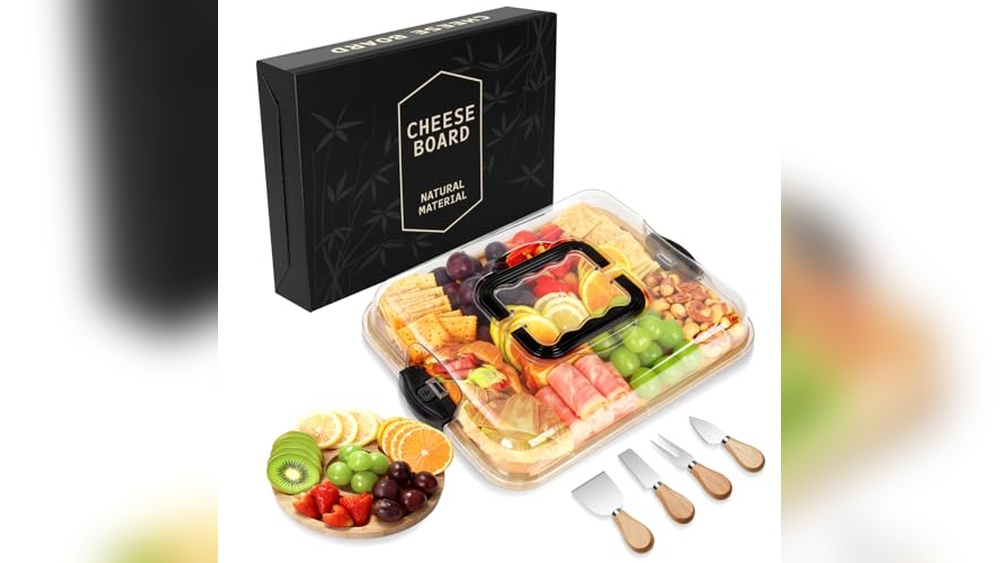 OIIVPWUL Bamboo Charcuterie Board: Ideal Gift Set Guide