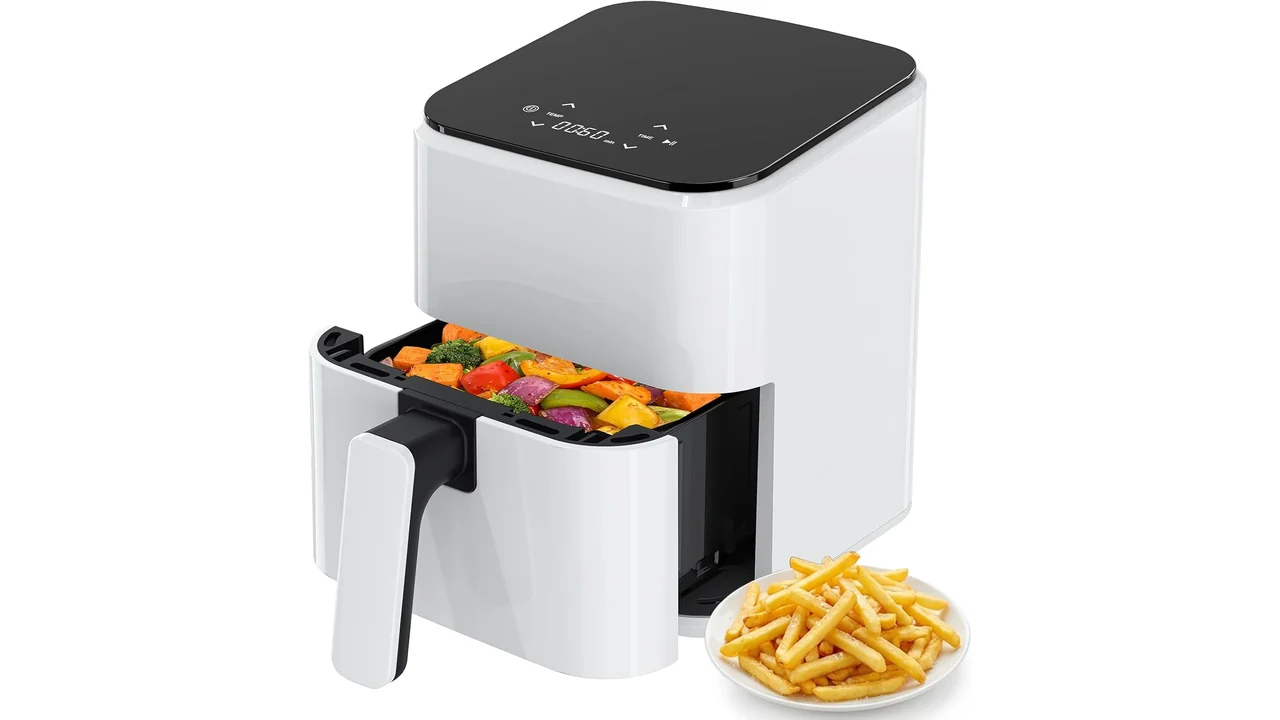 OLIXIS 3QT Air Fryer, Small Air Fryer with Digital PP Touch Panel