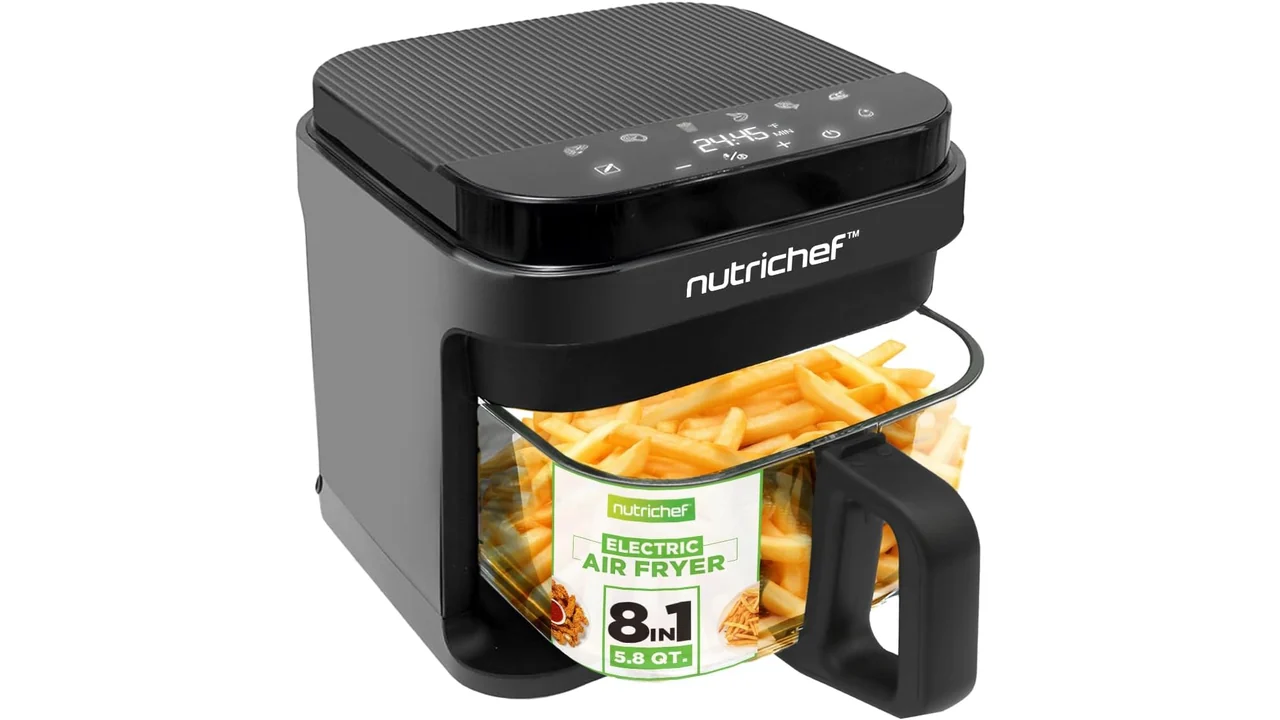 Nutrichef 5.8 Quart Air Fryer