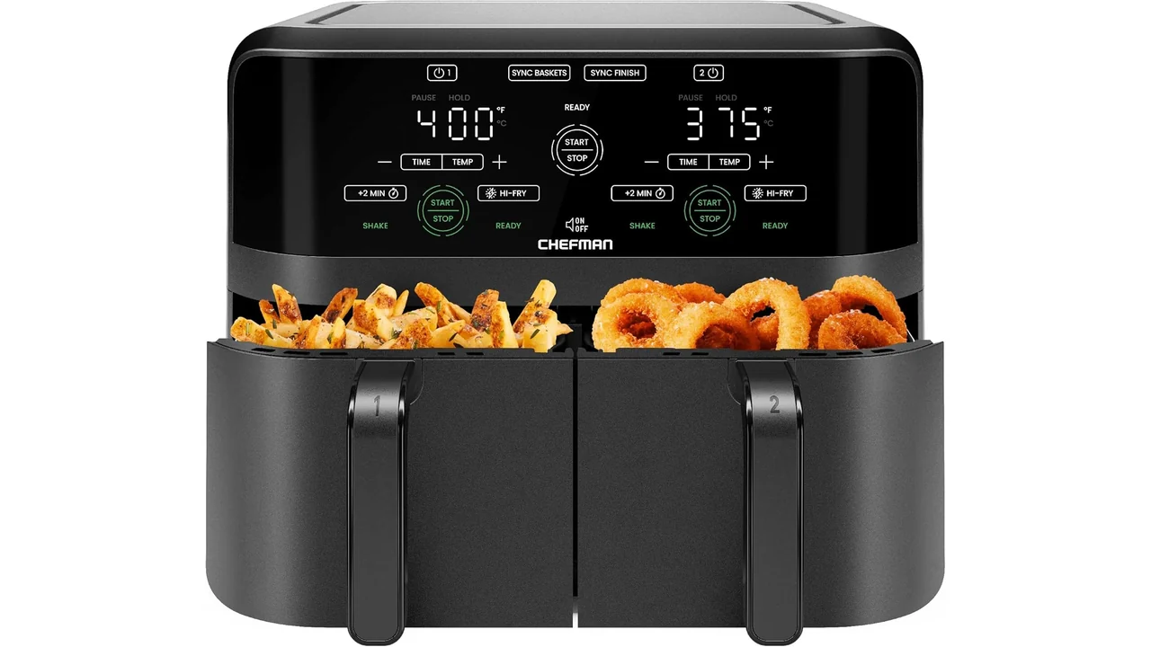 Chefman 6 Quart Dual Basket Air Fryer