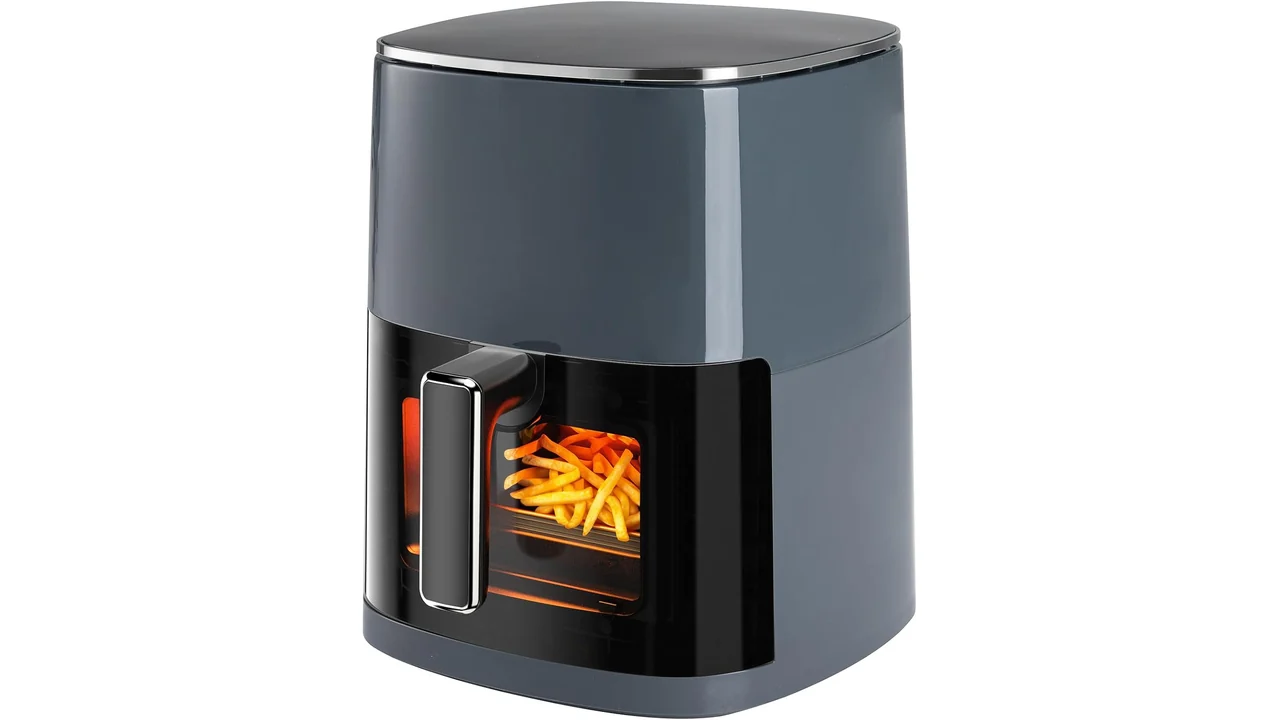 OLIXIS Air Fryer 6 Quart Window Square Air