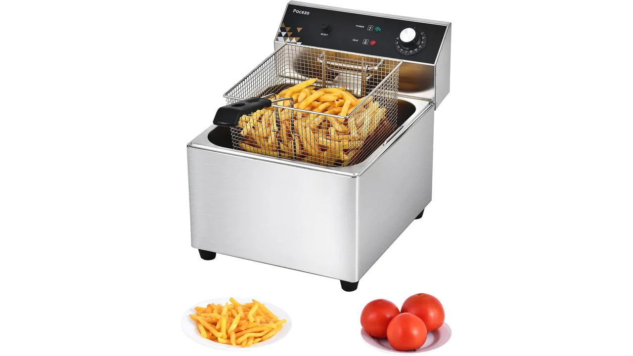 Deep Fryer Basket, 1700w 19.7Qt