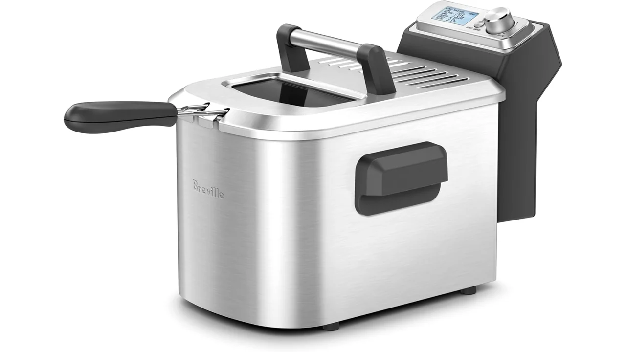 Breville Smart Fryer, 4 Quart, Brushed Stainless Steel