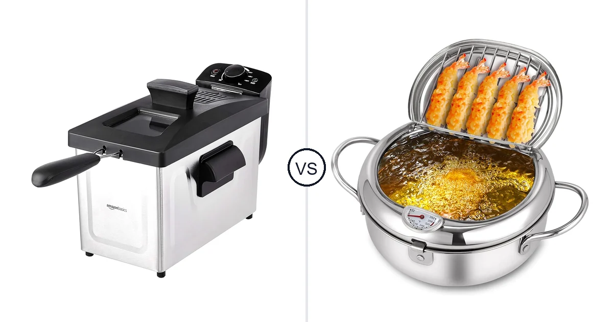 Amazon Basics 1500W vs Ycxmjyr Tempura Frying Pot °F