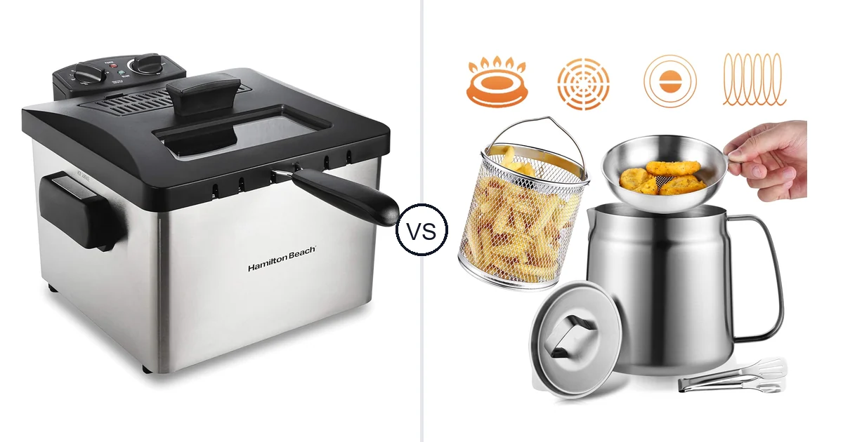 Hamilton Beach Hamilton vs Smwmwon 2.1 Quarts: Deep Fryer Comparison