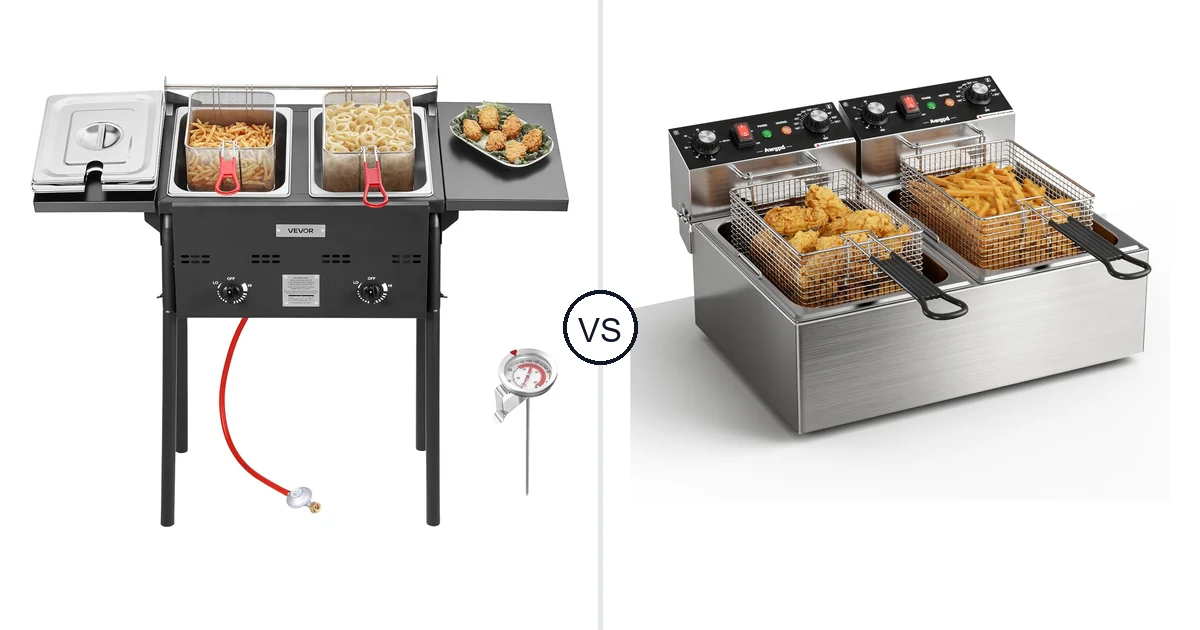 VEVOR Outdoor Propane Deep vs Awgpd Commercial Deep Fryer