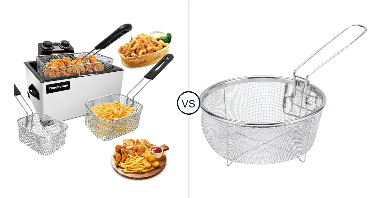 Yangbowan YBW-5L vs Boxweer: Deep Fryer Basket Comparison