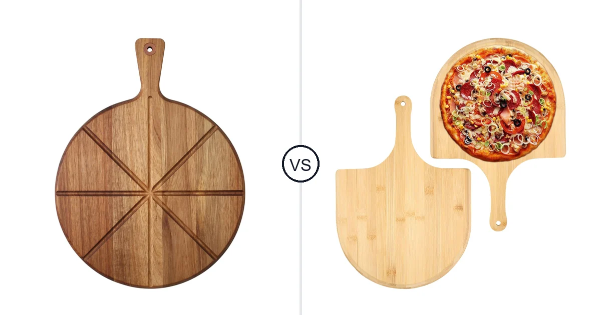 Dexas Acacia Wood Pizza vs TMWEFUSC 2 Pack Pizza Peel