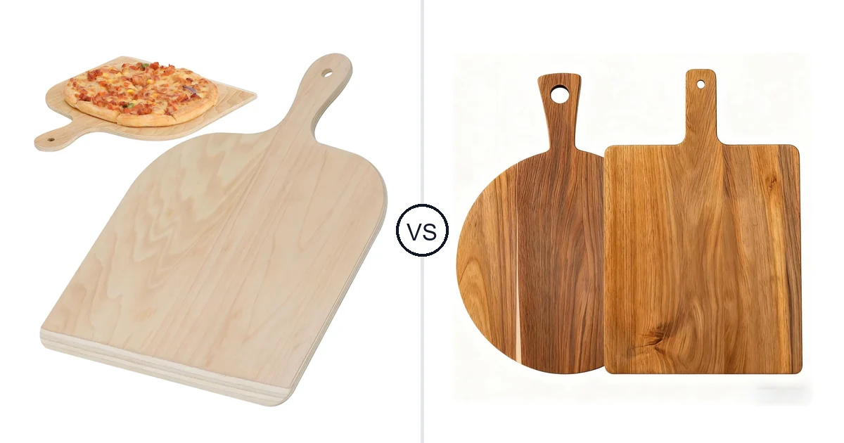 Gicyiit Pizza Peel vs YALONG Wood Cutting Board
