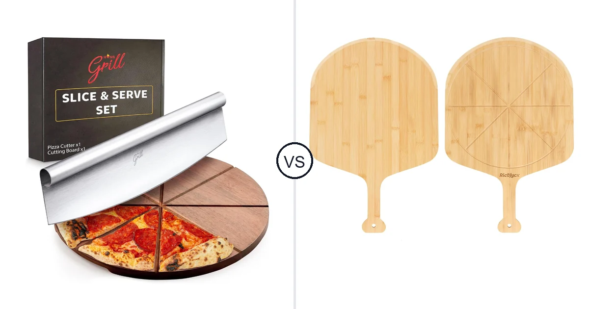 Hans Grill Pizza Cutting vs RICOJYCX 14 Inch Natural