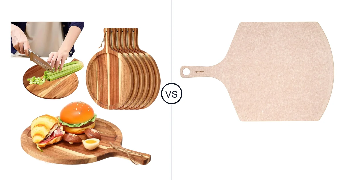 Kionuicno 6 Pcs Round vs Epicurean Pizza Peel