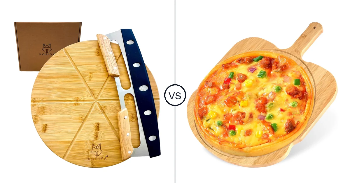 Kobiva 14 Pizza Cutter vs HMIEPRS Peel