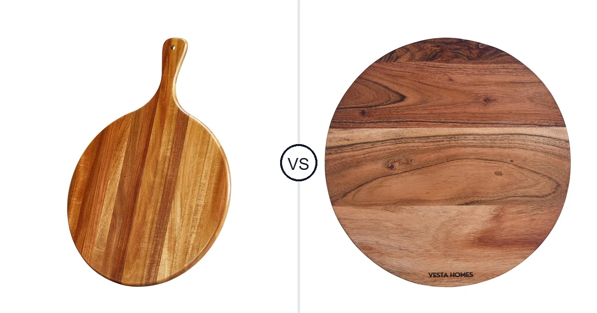 TEIBVG Acacia Wood Round vs Vesta Homes Wooden Round