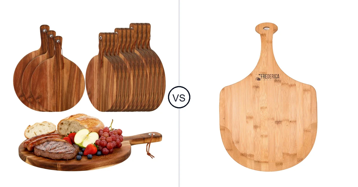 Uiifan 15 Pcs Round Acacia vs Frederica Trading Bamboo