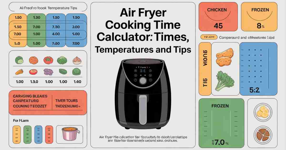 Air Fryer Cooking Time Calculator: Times, Temperatures and Tips