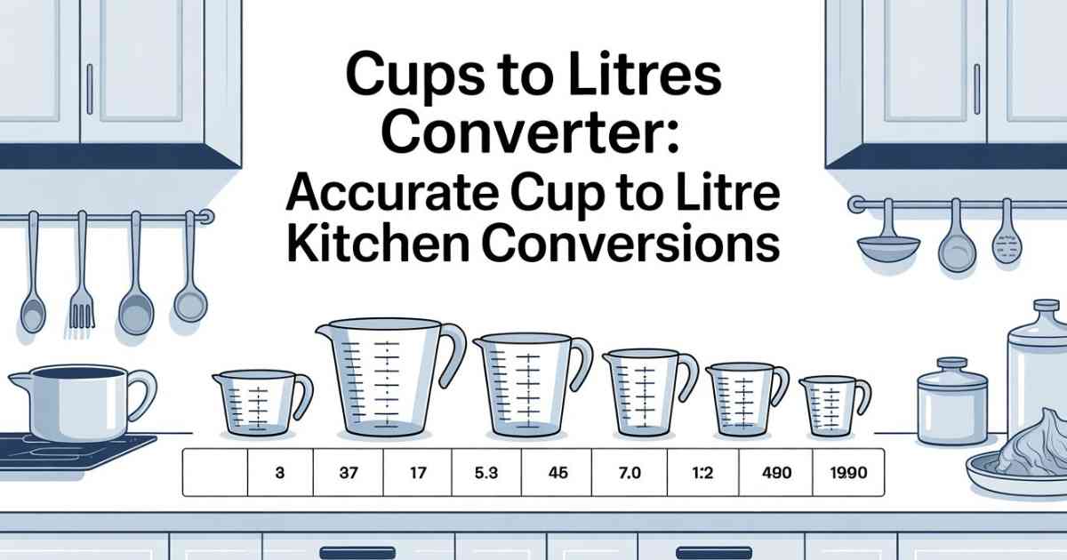 Cups to Litres Converter: Accurate Cup to Litre Kitchen Conversions