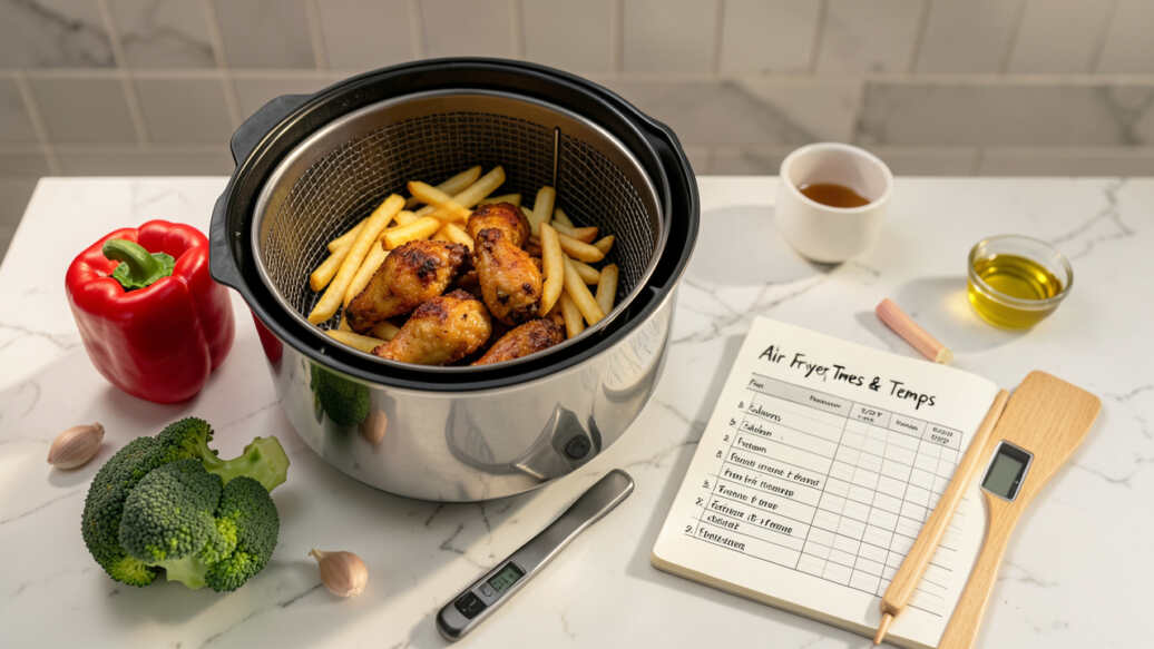 Air Fryer Cooking Time & Temperature Chart