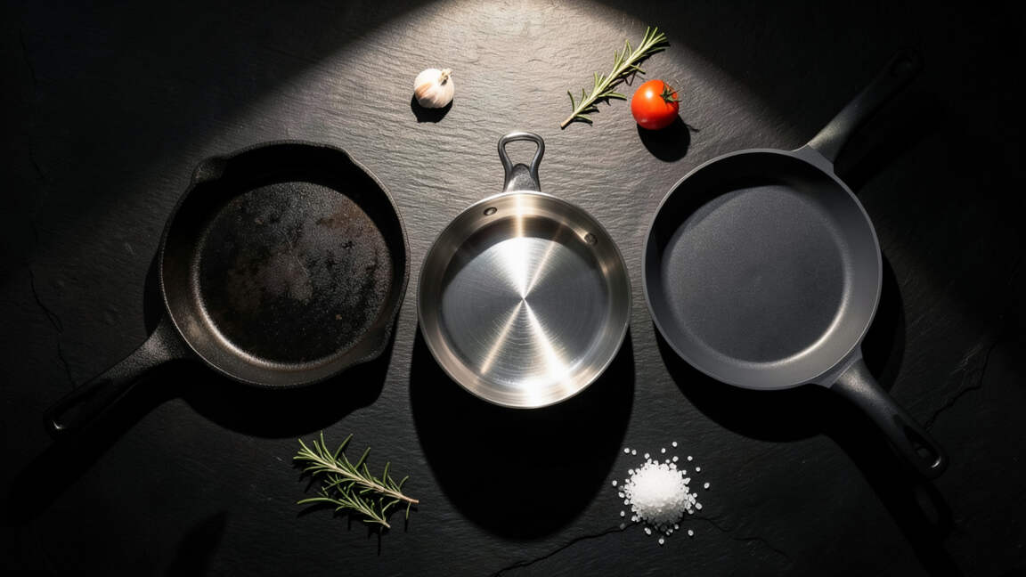 Cast Iron Vs Stainless Steel Vs Nonstick: Complete Guide