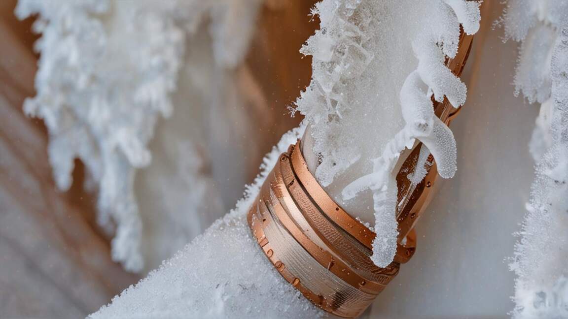 Frozen Water Line: The Icy Culprit