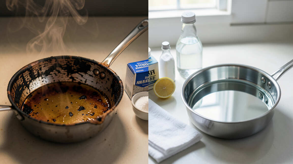 How To Clean Burnt Pans (Every Material)