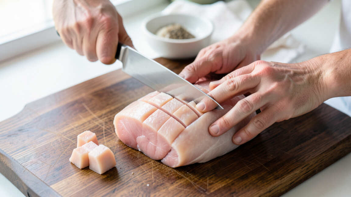 How To Cube Chicken Quickly And Safely