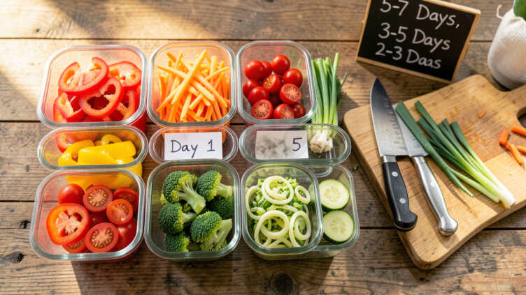 How To Prep Veggies For The Week (Storage Times)