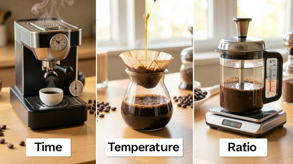 Comparing Brewing Methods: Time, Temperature, and Ratio