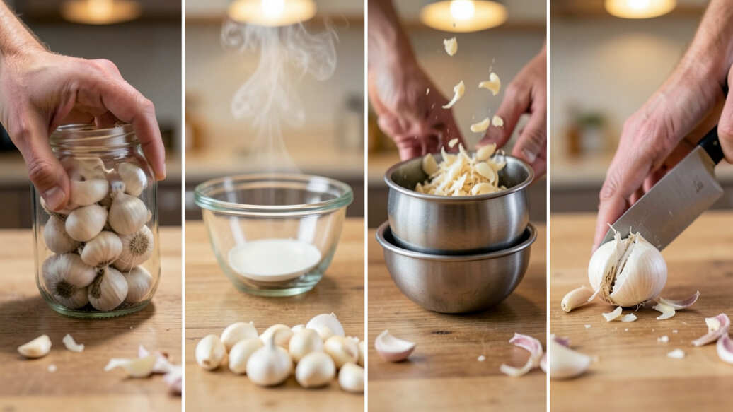 Comparing Garlic Peeling Methods