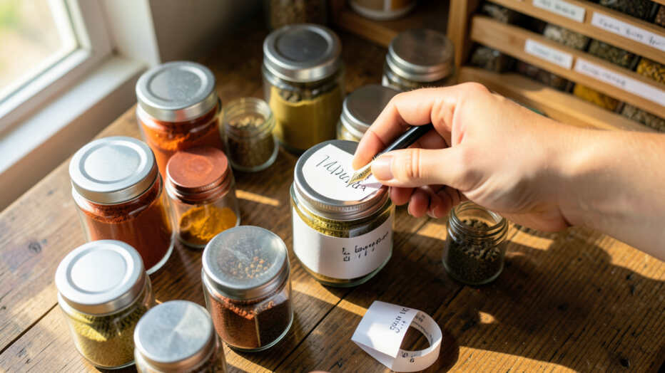 Labeling Your Spice Jars Effectively