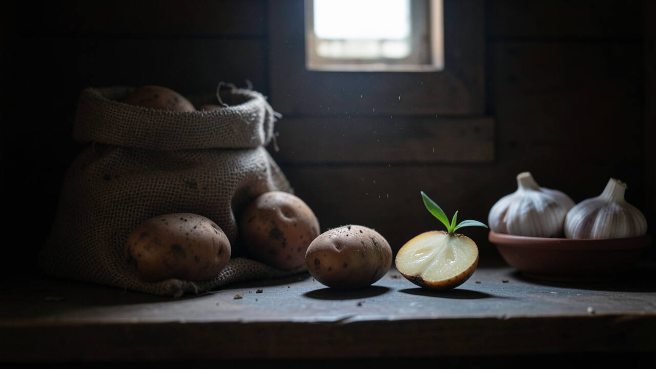 Potatoes: Preventing Sprouting and Green Skin